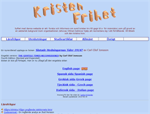 Tablet Screenshot of kristenfrihet.se